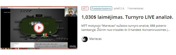 Mariezo 1000 dolerių laimėjimas