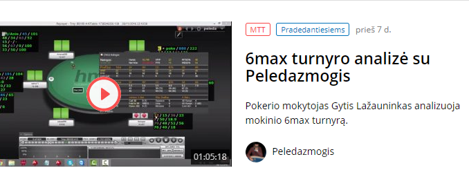 6max turnyro analizė su Peledazmogis