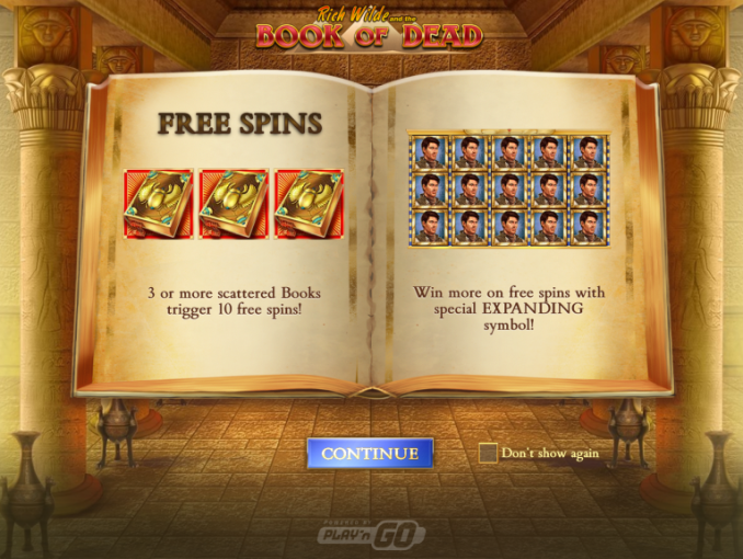 book of dead lošimo automatas play n go