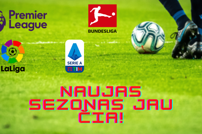 futbolo lygos 2020 - 21 sezonas premier lyga la liga serie a bundesliga
