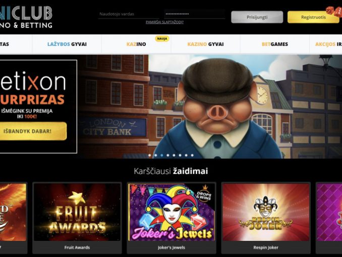 uniclub kazino betixon siurprizas