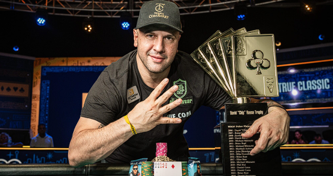Michael Mizrachi holds the title